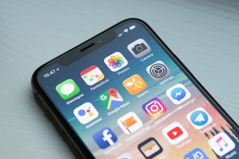 Customer using a smartphone